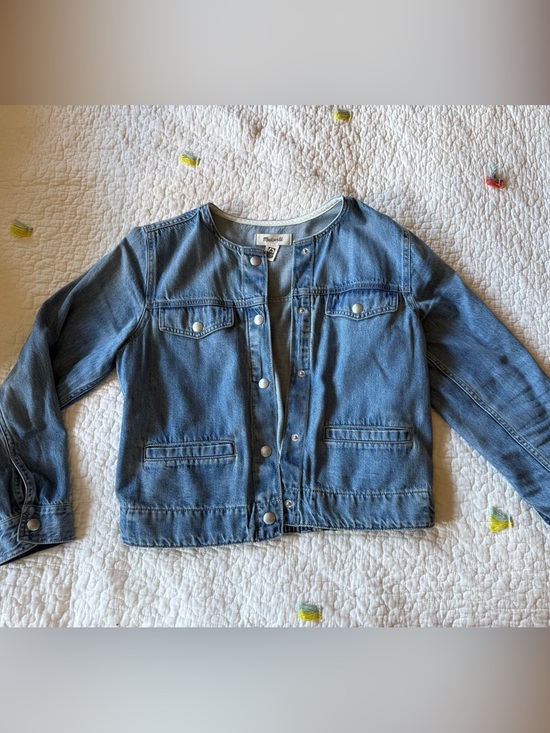 Madewell Jackets & Blazers - Madewell Ashbury Blue Light Denim Jean Jacket, cinched waist M